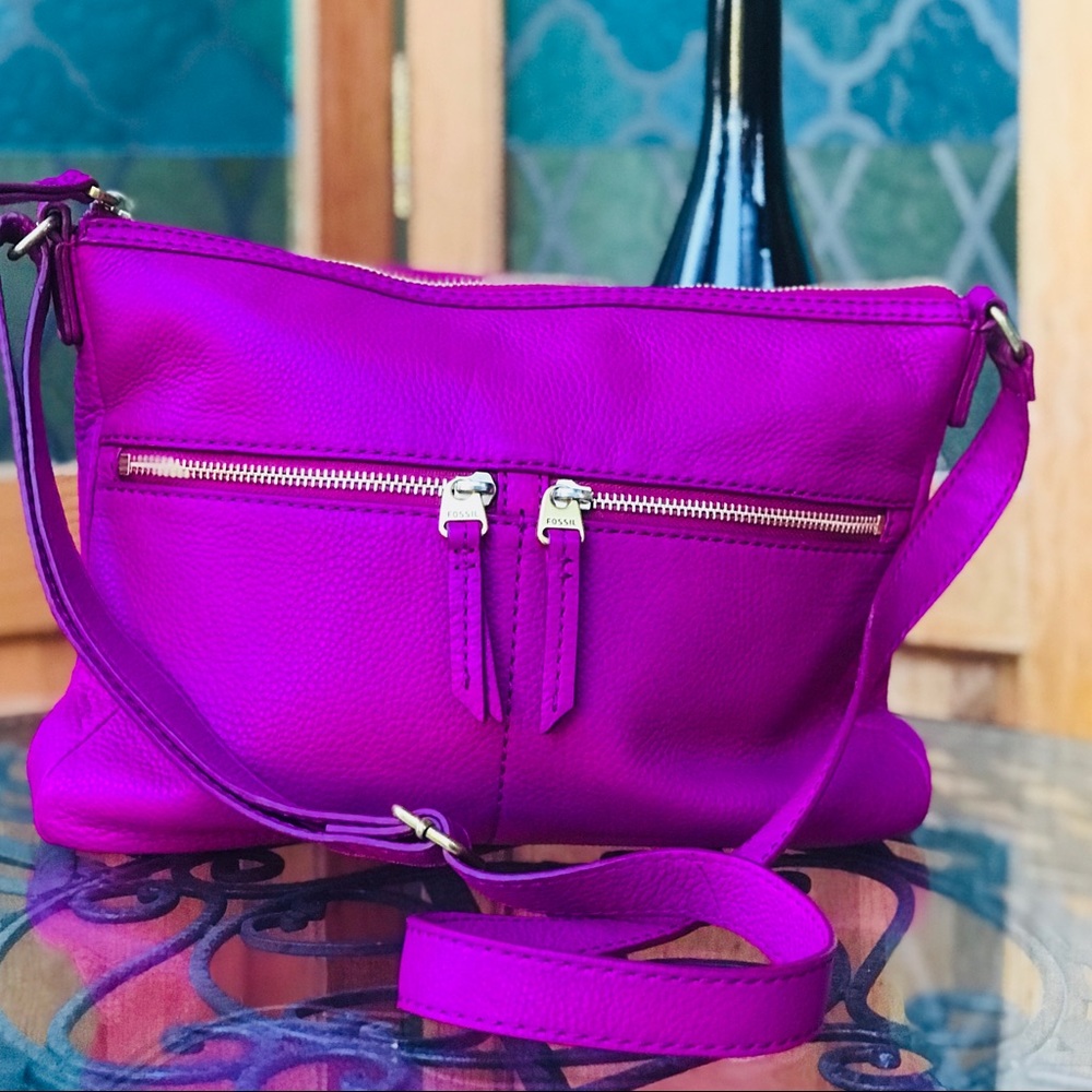 Fossil Magenta Purse/Clutch